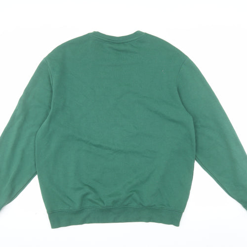 H&M Men’s Green Relaxed Fit Pullover Sweatshirt Size L