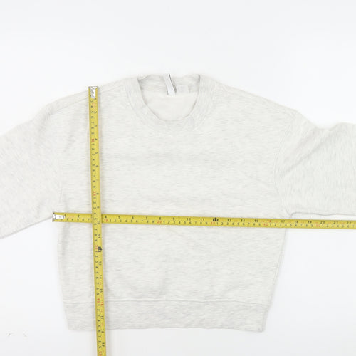 H&M Divided Women’s Grey Pullover Sweatshirt XXS Cotton Blend