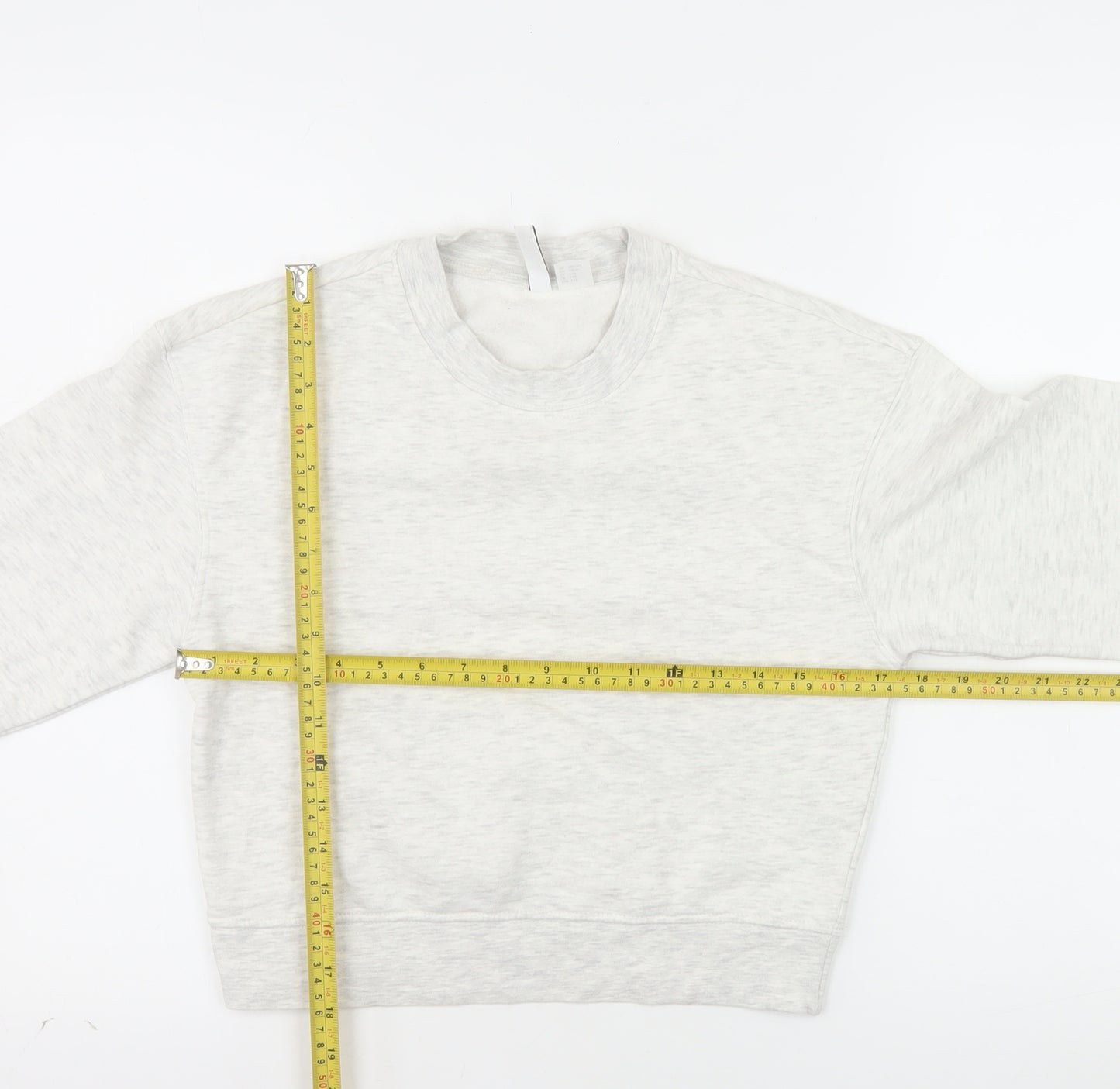 H&M Divided Women’s Grey Pullover Sweatshirt XXS Cotton Blend