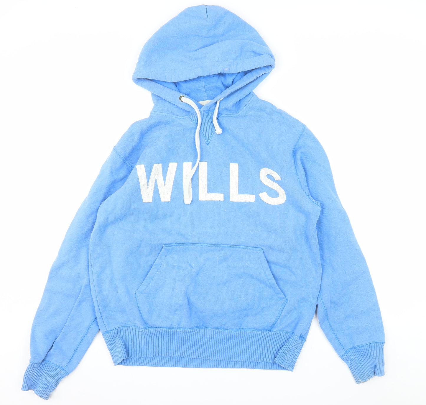 Jack Wills Men's Blue Pullover Hoodie Size Small Cotton Graphic