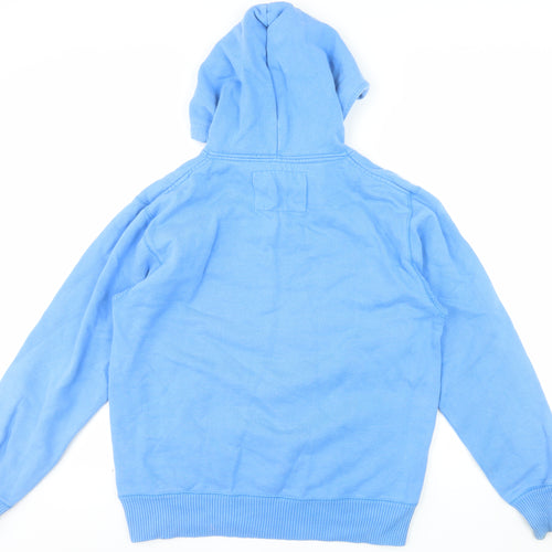 Jack Wills Men's Blue Pullover Hoodie Size Small Cotton Graphic