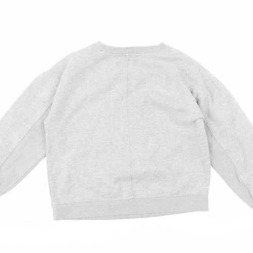 Next Weekend Essentials Womens Grey Small Pullover Sweatshirt