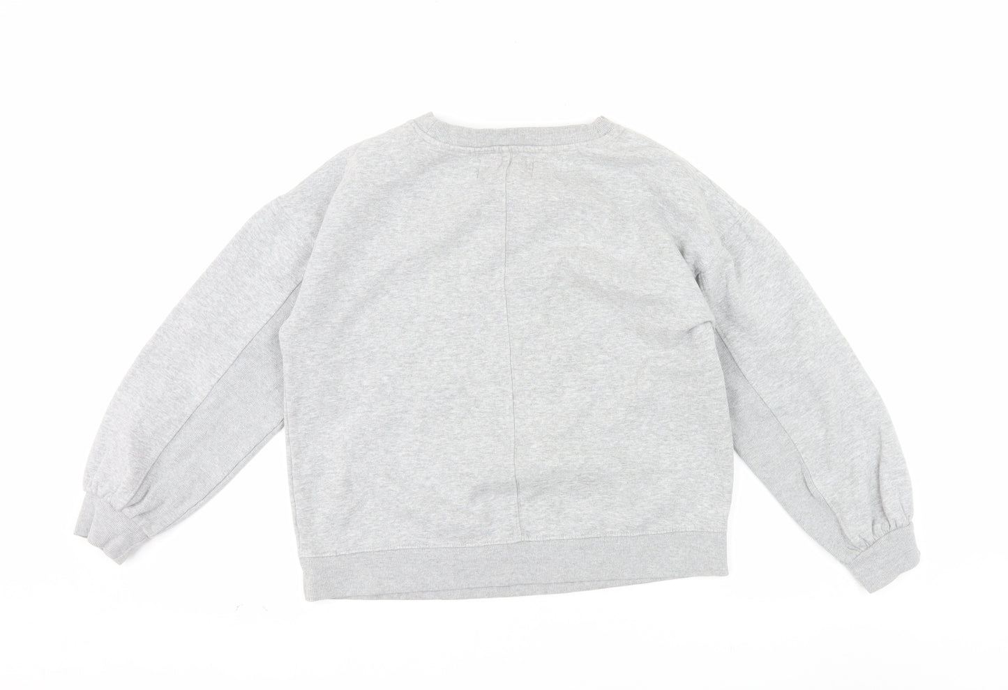 Next Weekend Essentials Womens Grey Small Pullover Sweatshirt