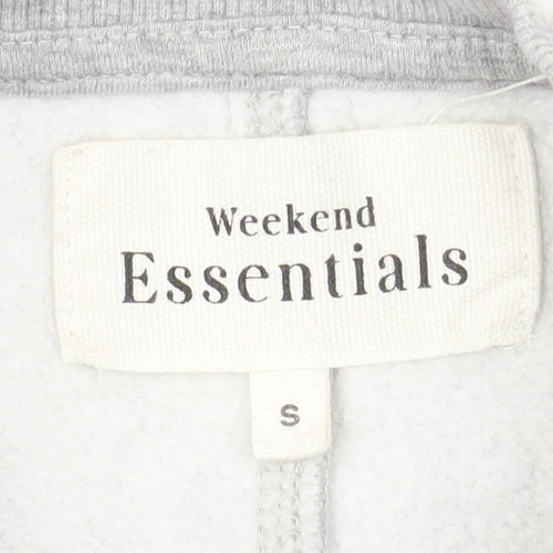 Next Weekend Essentials Womens Grey Small Pullover Sweatshirt