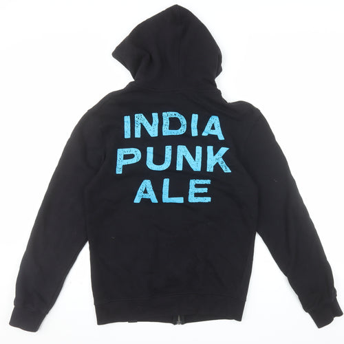 BrewDog Men's Black Full Zip Hoodie Small Beer Logo Sweatshirt