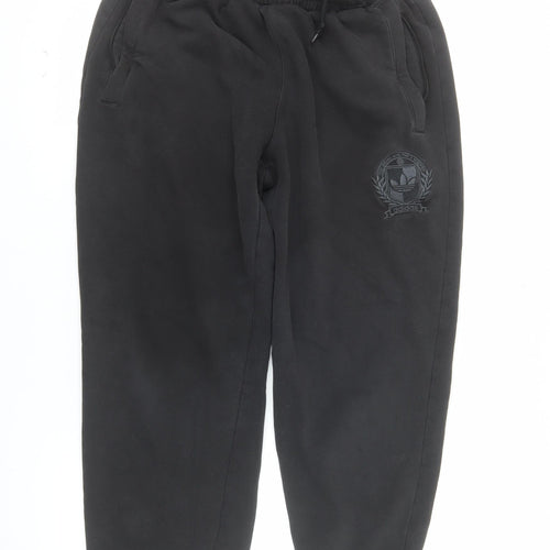 adidas Men's Black 2XL Jogger Sweatpants Fleece Activewear Trousers