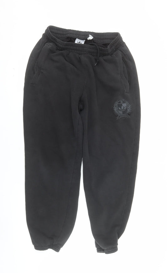 adidas Men's Black 2XL Jogger Sweatpants Fleece Activewear Trousers