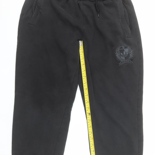 adidas Men's Black 2XL Jogger Sweatpants Fleece Activewear Trousers