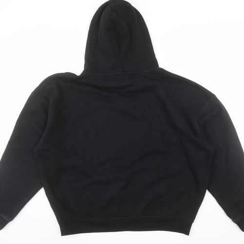 HERA Mens Black XL Pullover Hoodie Relaxed Fit Logo Sweatshirt