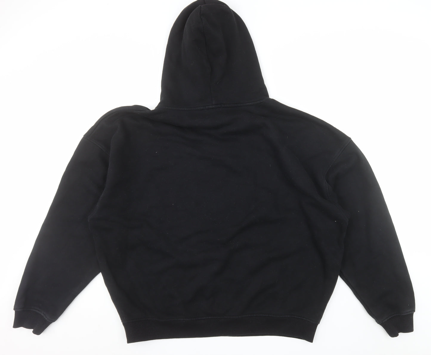 HERA Mens Black XL Pullover Hoodie Relaxed Fit Logo Sweatshirt