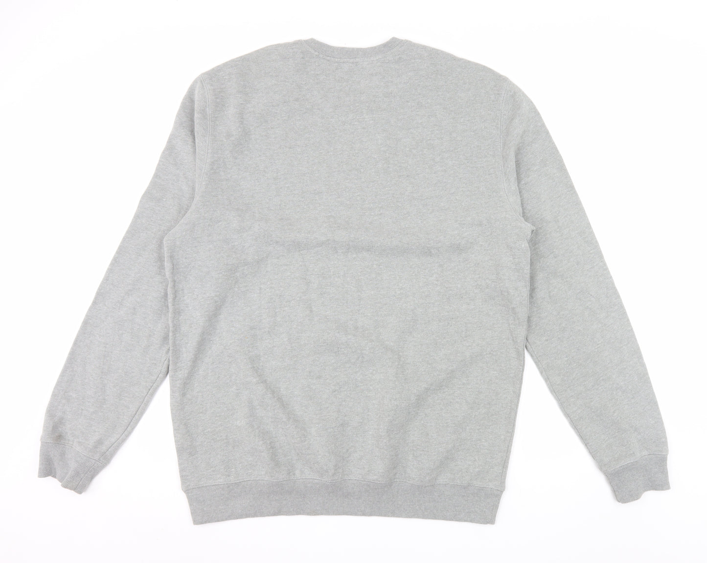 IZOD Mens Grey Crew Neck Pullover Sweatshirt Size L Regular Fit