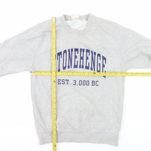 English Heritage Men's Grey XS Stonehenge Pullover Sweatshirt