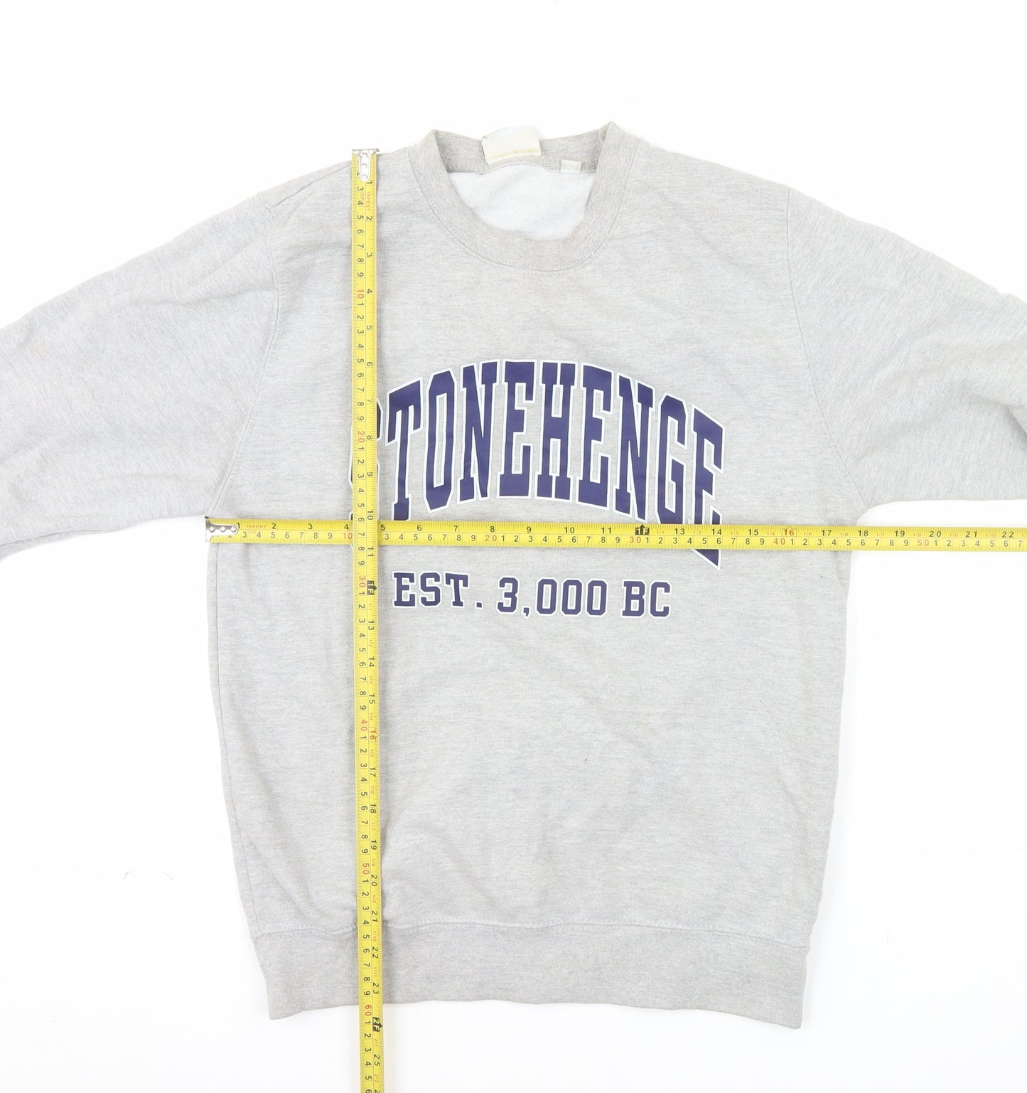 English Heritage Men's Grey XS Stonehenge Pullover Sweatshirt