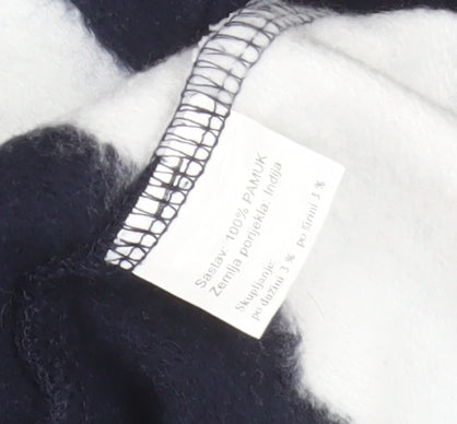 Porto Mare Women’s Navy White Striped Full Zip Hoodie Size S