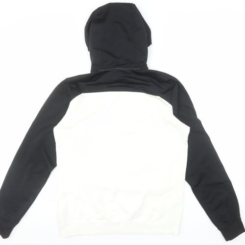 Nike Men's Black White Pullover Hoodie Small Fleece Sportswear