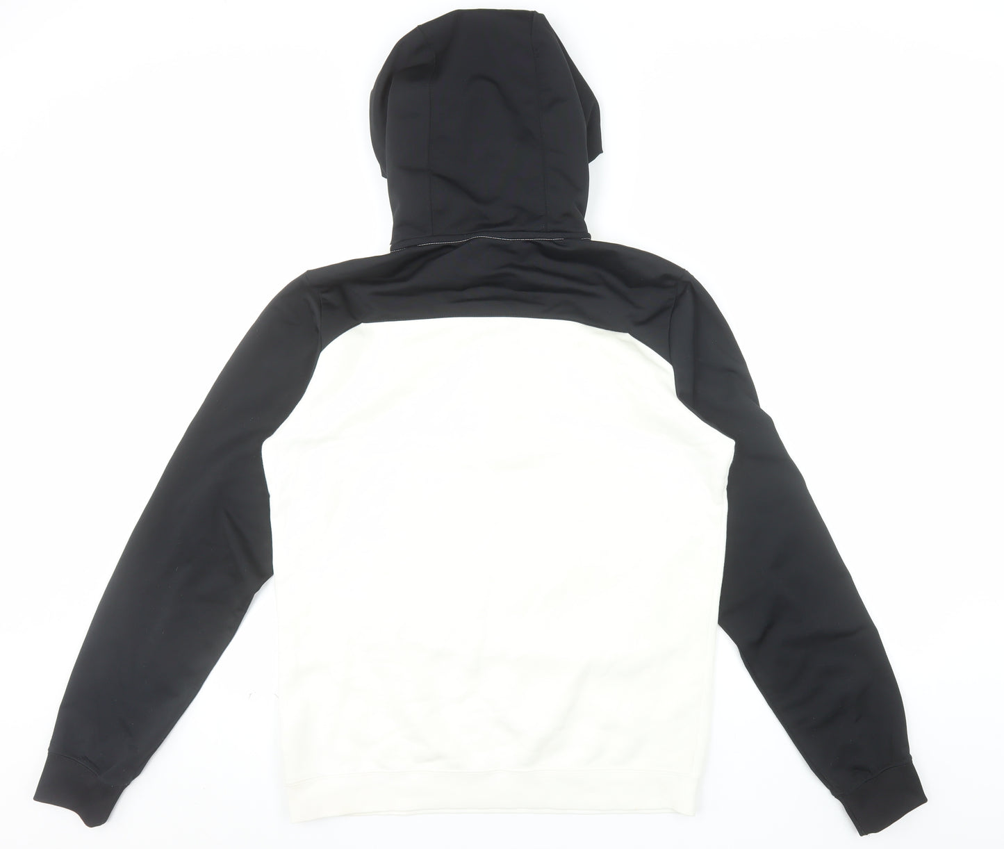 Nike Men's Black White Pullover Hoodie Small Fleece Sportswear