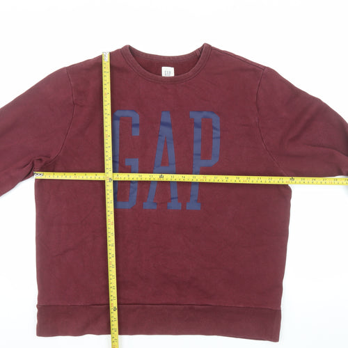 GAP Mens Red XL Pullover Crew Neck Fleece Sweatshirt