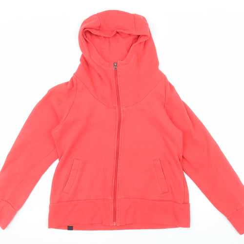 Bench Womens Red Full Zip Hoodie XL Cotton Blend Casual Wear