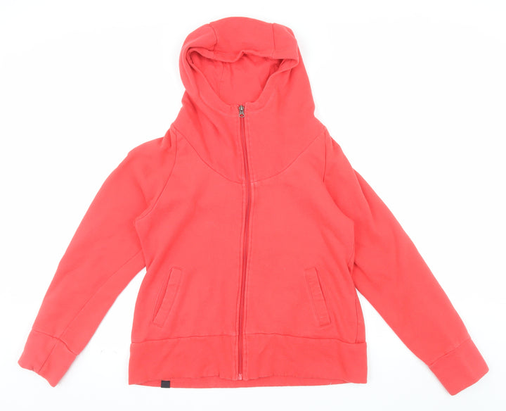 Bench Womens Red Full Zip Hoodie XL Cotton Blend Casual Wear