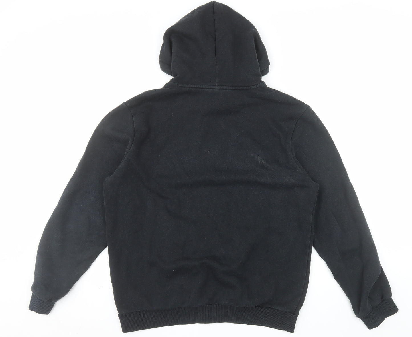 Puma Men’s Black Pullover Hoodie Fleece Logo Regular Fit Size M