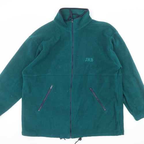 JRB Mens Green Fleece Full Zip Golf Jacket XL Regular Fit