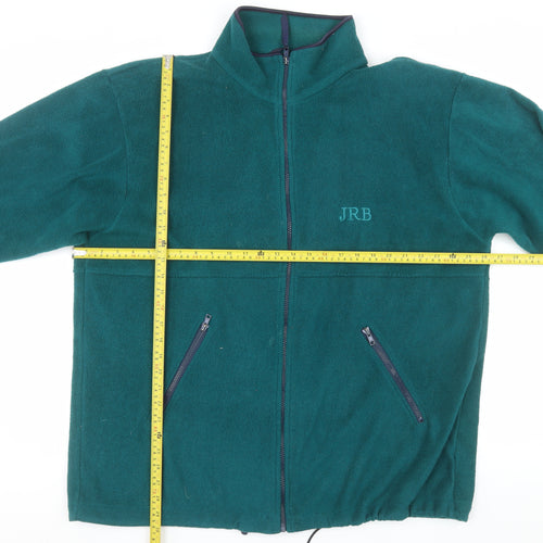 JRB Mens Green Fleece Full Zip Golf Jacket XL Regular Fit