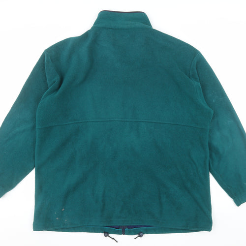 JRB Mens Green Fleece Full Zip Golf Jacket XL Regular Fit