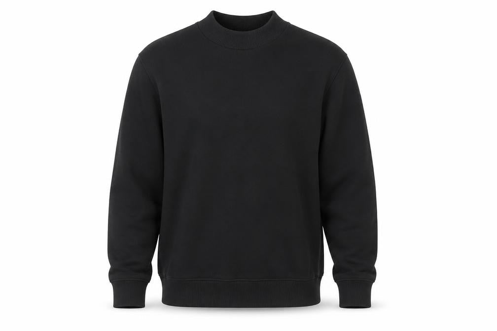 Front view of ASOS Men’s Black M Crew Neck Pullover Sweatshirt