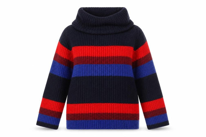 Isabella D. Women's Multicoloured Cowl Neck Chunky Knit Jumper M