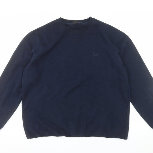 Cotton Traders Men's Blue XL Pullover Sweatshirt Crew Neck