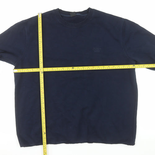 Cotton Traders Men's Blue XL Pullover Sweatshirt Crew Neck