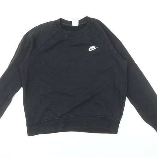 Nike Men's Black Fleece Pullover Sweatshirt M Regular Fit