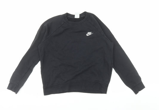 Nike Men's Black Fleece Pullover Sweatshirt M Regular Fit