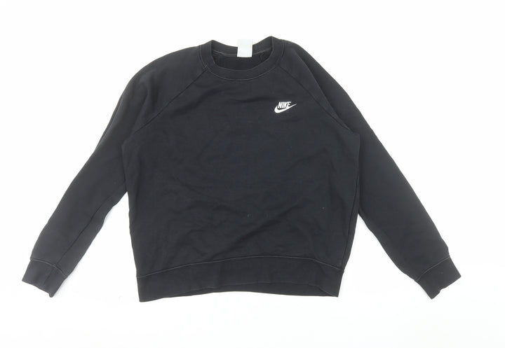 Nike Men's Black Fleece Pullover Sweatshirt M Regular Fit