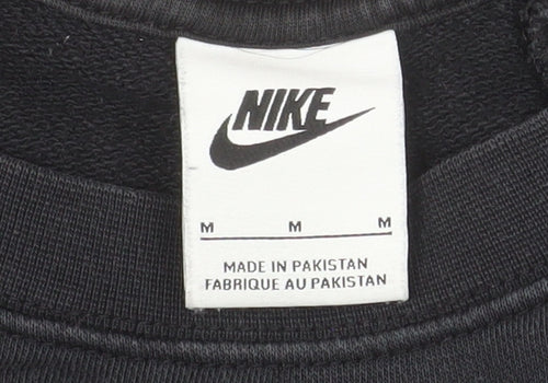 Nike Men's Black Fleece Pullover Sweatshirt M Regular Fit