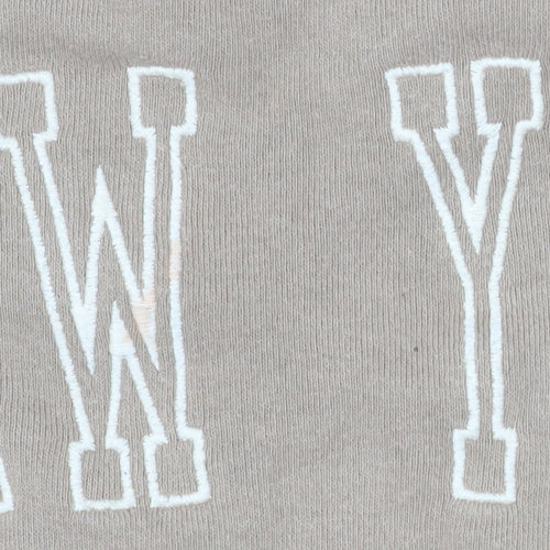 Pull&Bear Teen Beige New York 1991 Crew Neck Sweatshirt XS