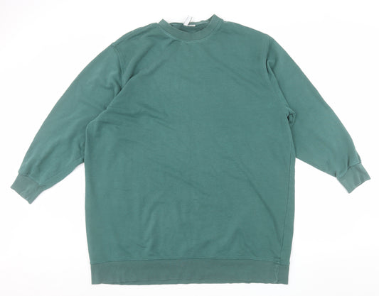 H&M Men's Green XL Pullover Crew Neck Sweatshirt
