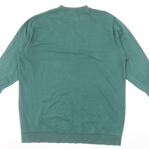 H&M Men's Green XL Pullover Crew Neck Sweatshirt
