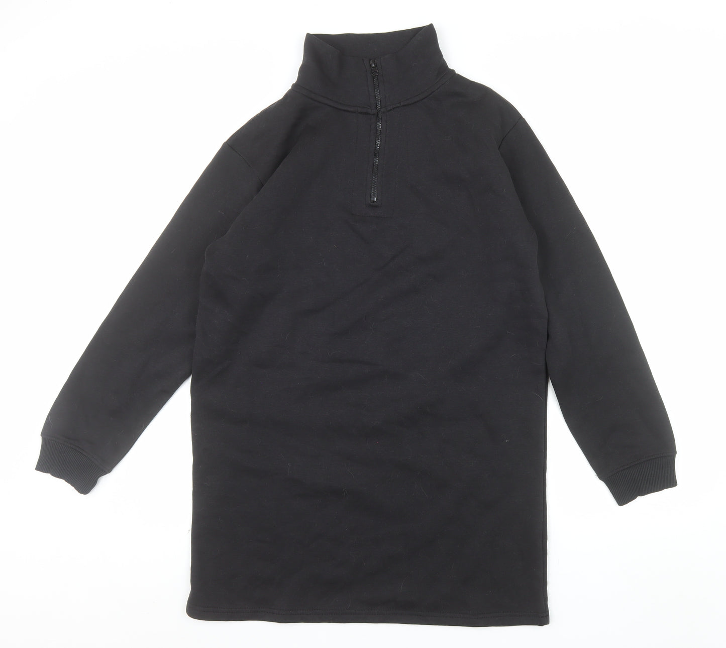Threadbare Womens Black Size 10 1/2 Zip Pullover Sweatshirt