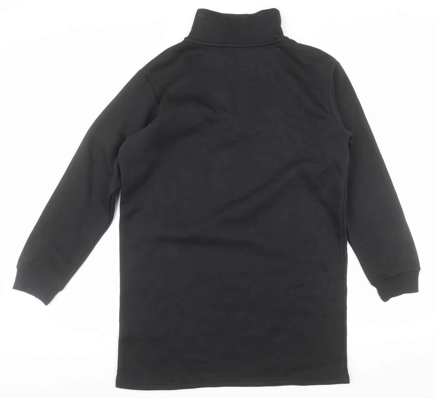 Threadbare Womens Black Size 10 1/2 Zip Pullover Sweatshirt