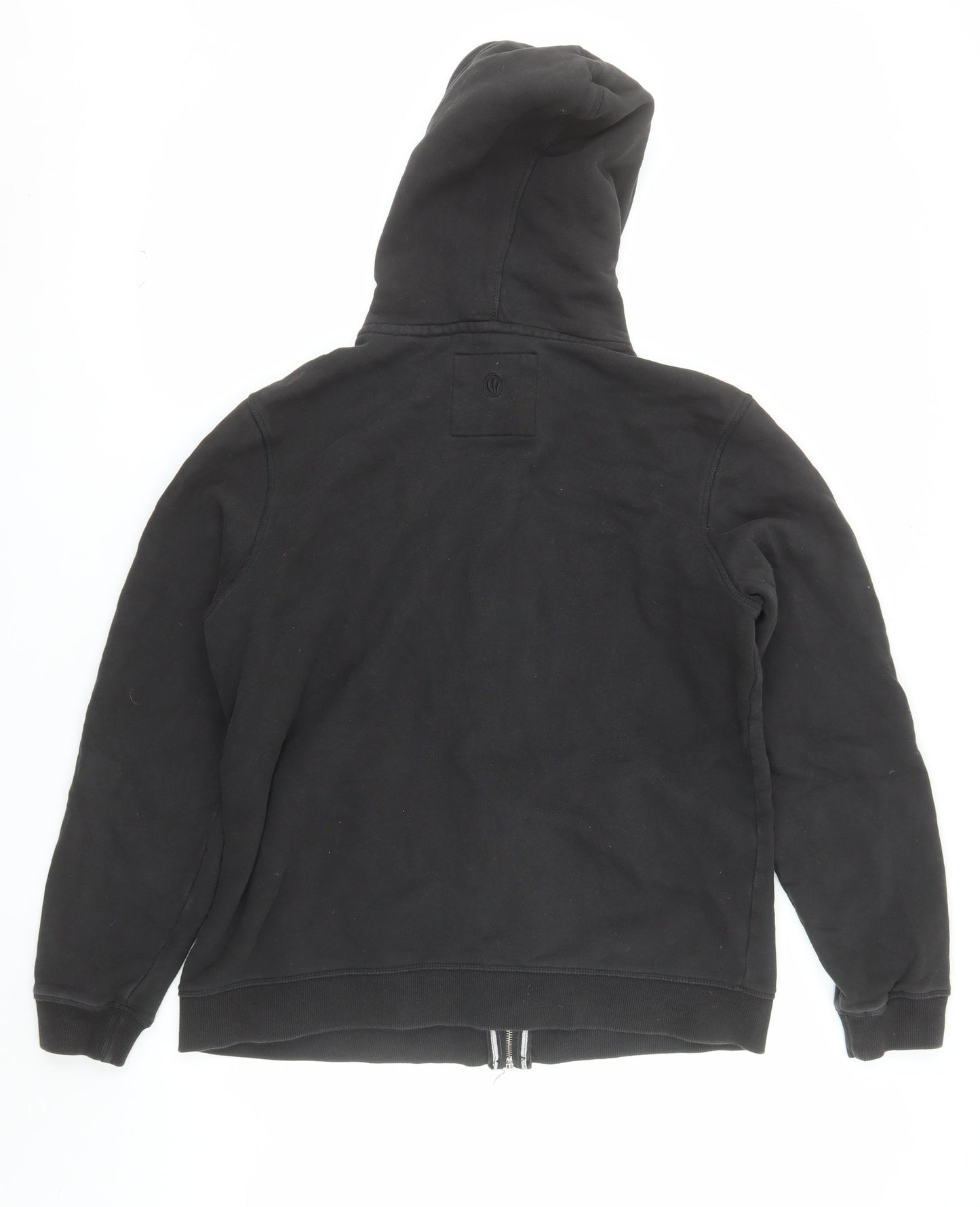 FatFace Mens Black Full Zip Cotton Hoodie L Regular Fit