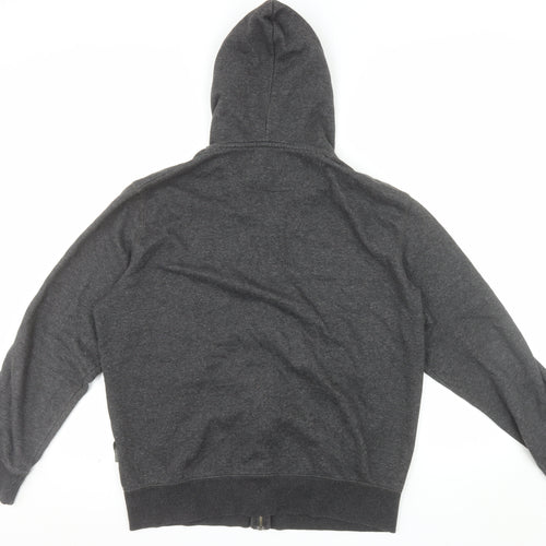 French Connection Men's Grey Full Zip Hoodie Size L