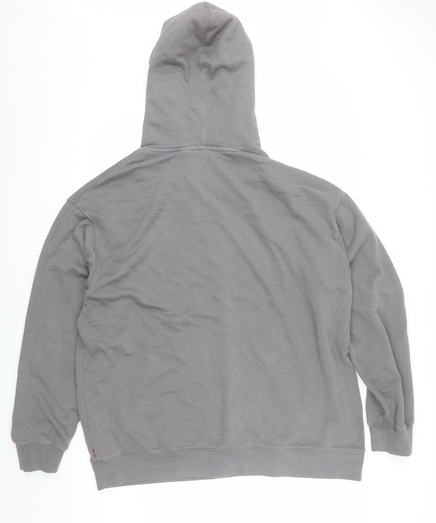 Levi's Men's Grey XL Relaxed Fit Pullover Hoodie with Logo