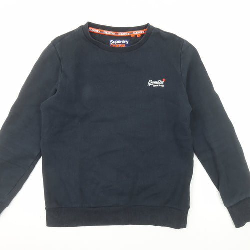 Superdry Men's Blue Crew Neck Pullover Sweatshirt Size L