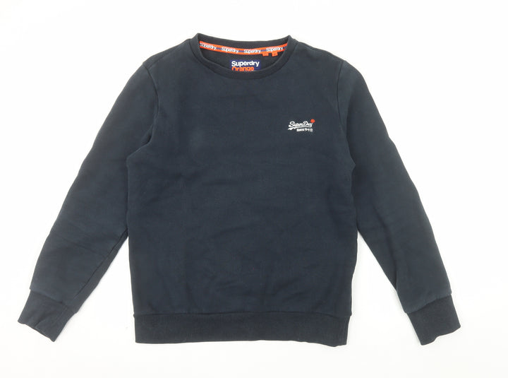 Superdry Men's Blue Crew Neck Pullover Sweatshirt Size L