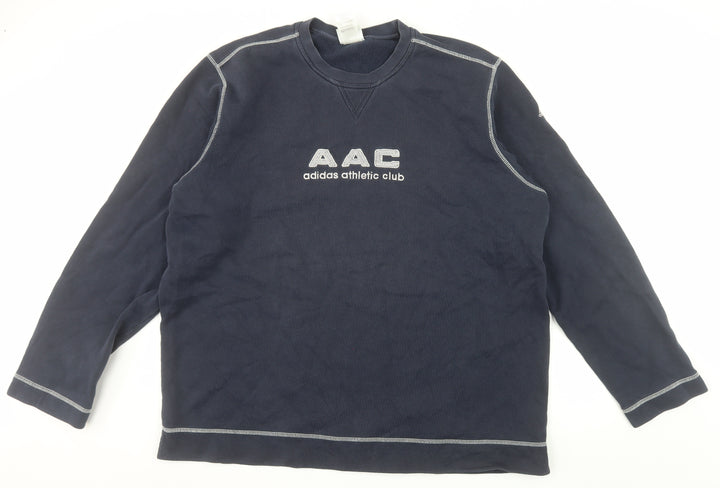 Adidas Men's Blue XL Pullover Sweatshirt Crew Neck AAC Athletic Style