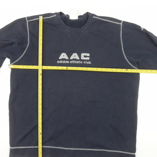 Adidas Men's Blue XL Pullover Sweatshirt Crew Neck AAC Athletic Style
