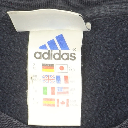 Adidas Men's Blue XL Pullover Sweatshirt Crew Neck AAC Athletic Style