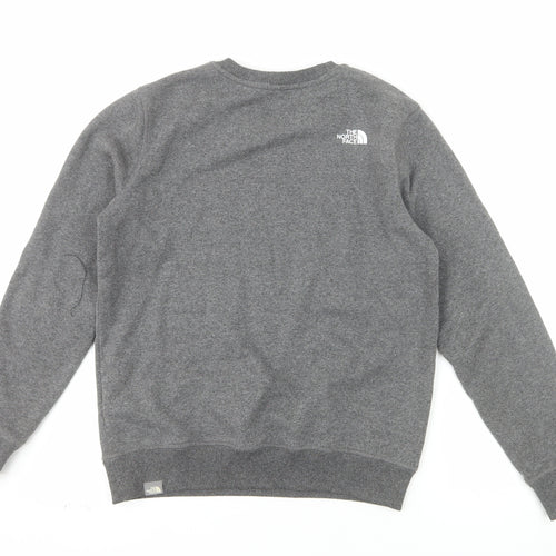 The North Face Boys Grey Pullover Fleece Sweatshirt L Graphic Logo