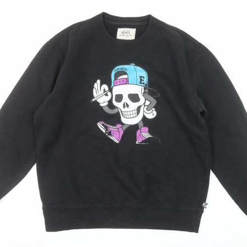 Ecko Unltd. Men's Black Graphic Skull Pullover Sweatshirt L
